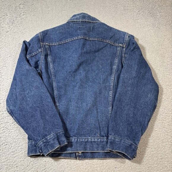 Vtg Levi's Men's Sz 36 Dark Wash Denim Type III Trucker Jacket 70506-0216 90's - Picture 6 of 7